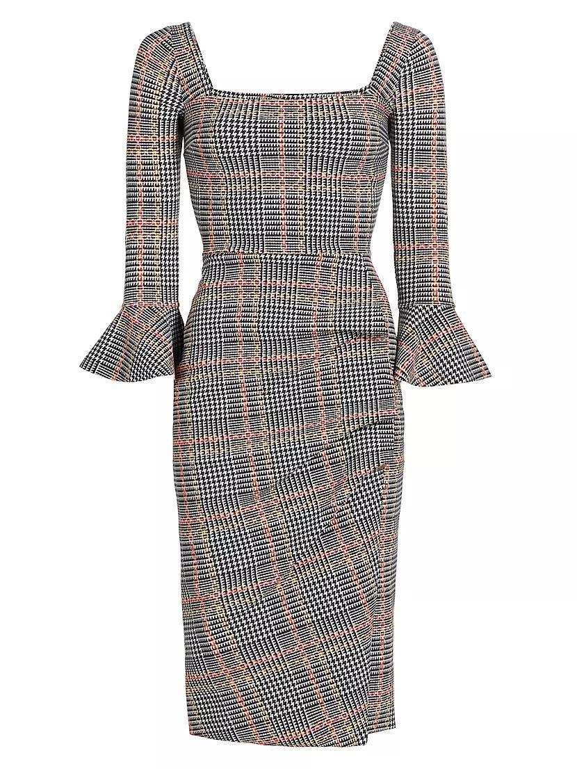 Astra Plaid Cocktail Dress Product Image