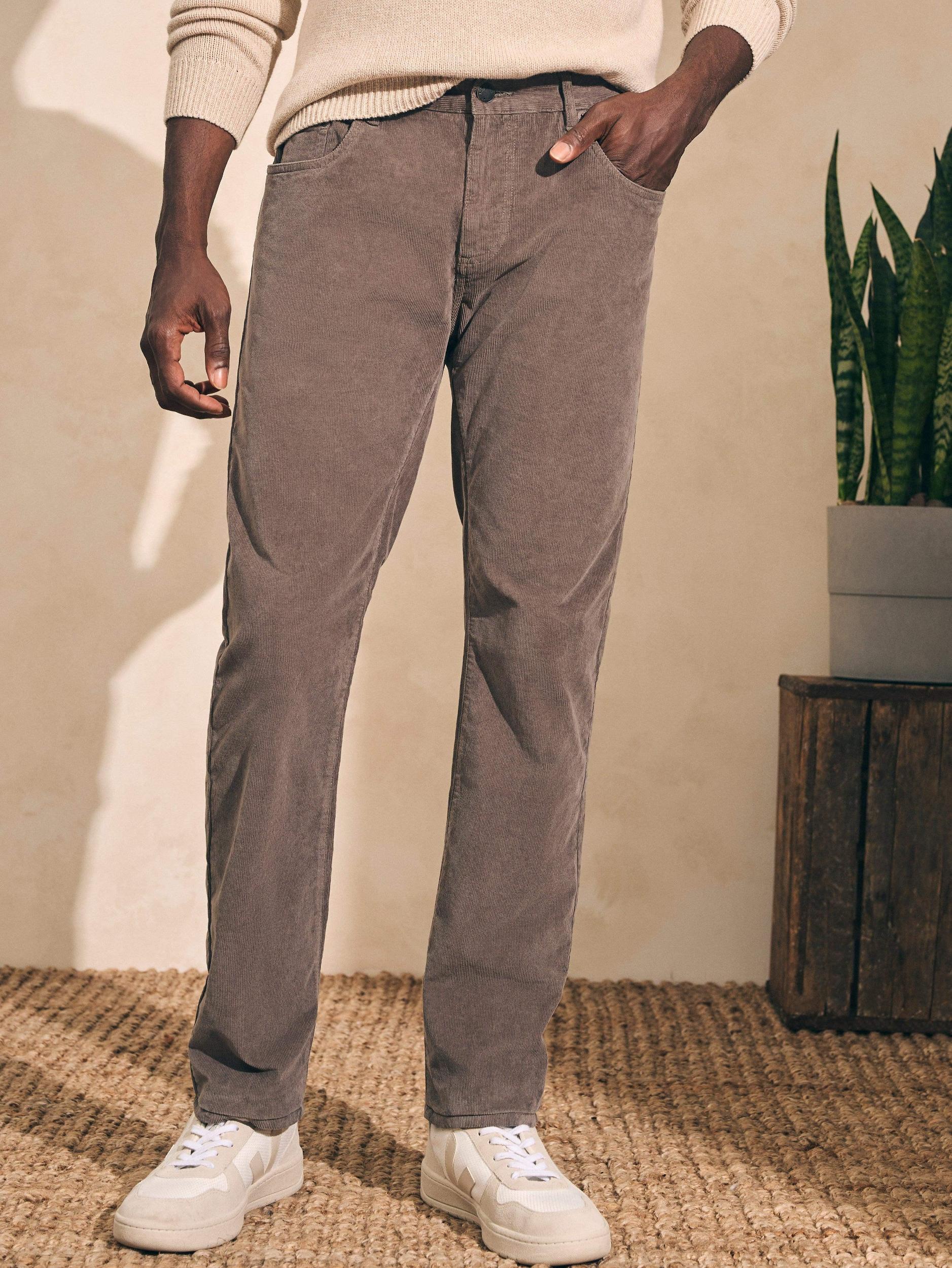 Stretch Corduroy 5-Pocket Pant (32" Inseam) - Rugged Grey Male Product Image
