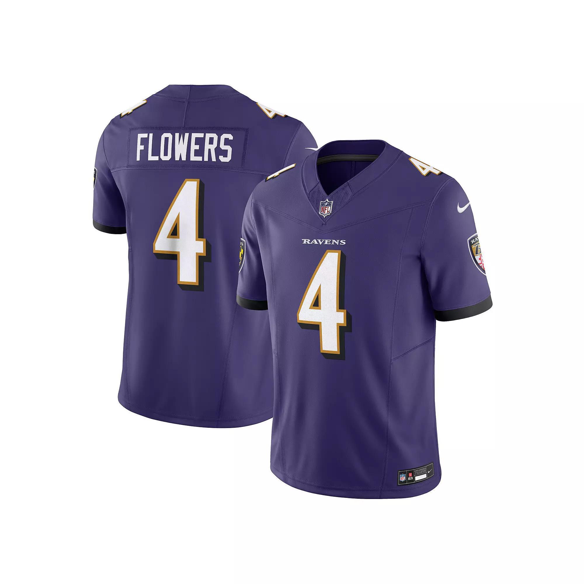 Men's Nike Zay Flowers Purple Baltimore Ravens Vapor F.U.S.E. Limited Jersey, Size: XL Product Image