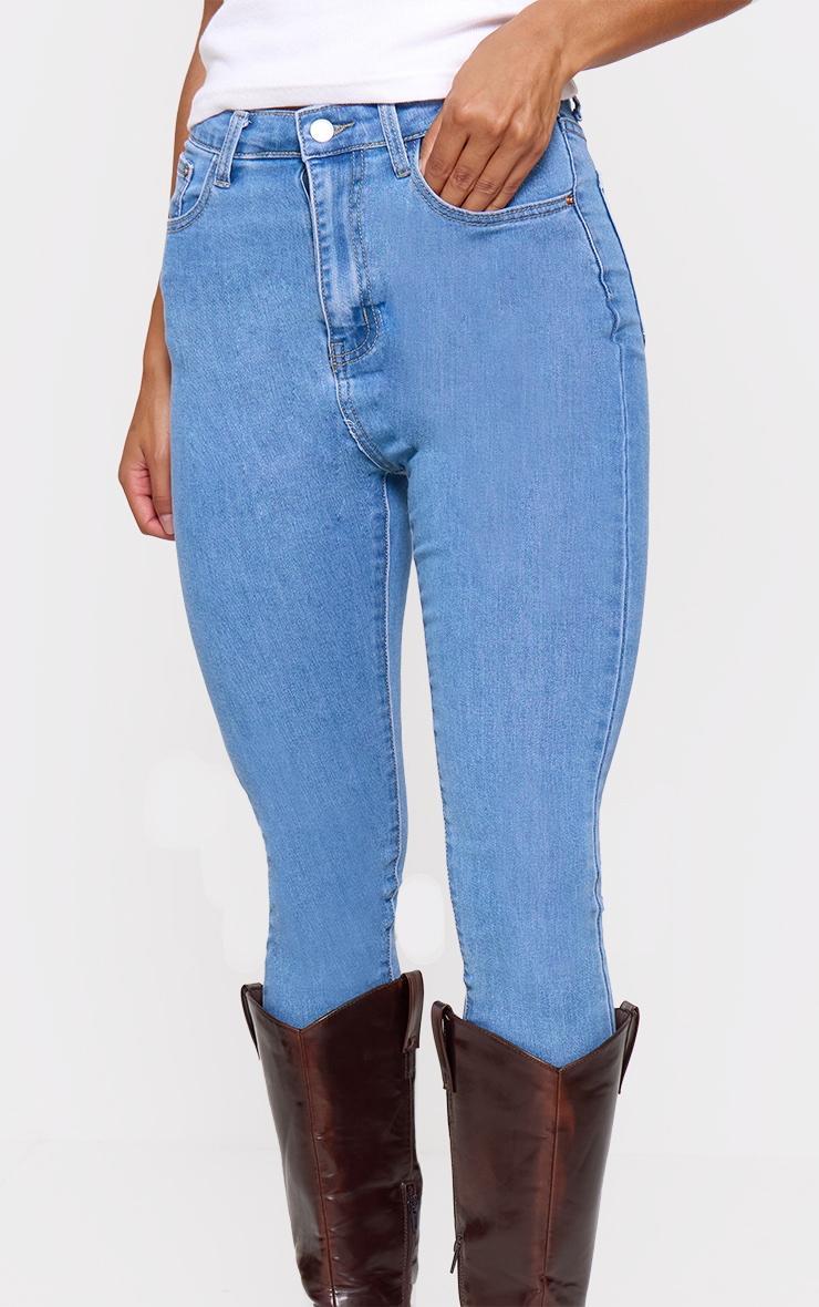 L30 Light Wash 5 Pocket Skinny Jeans Product Image