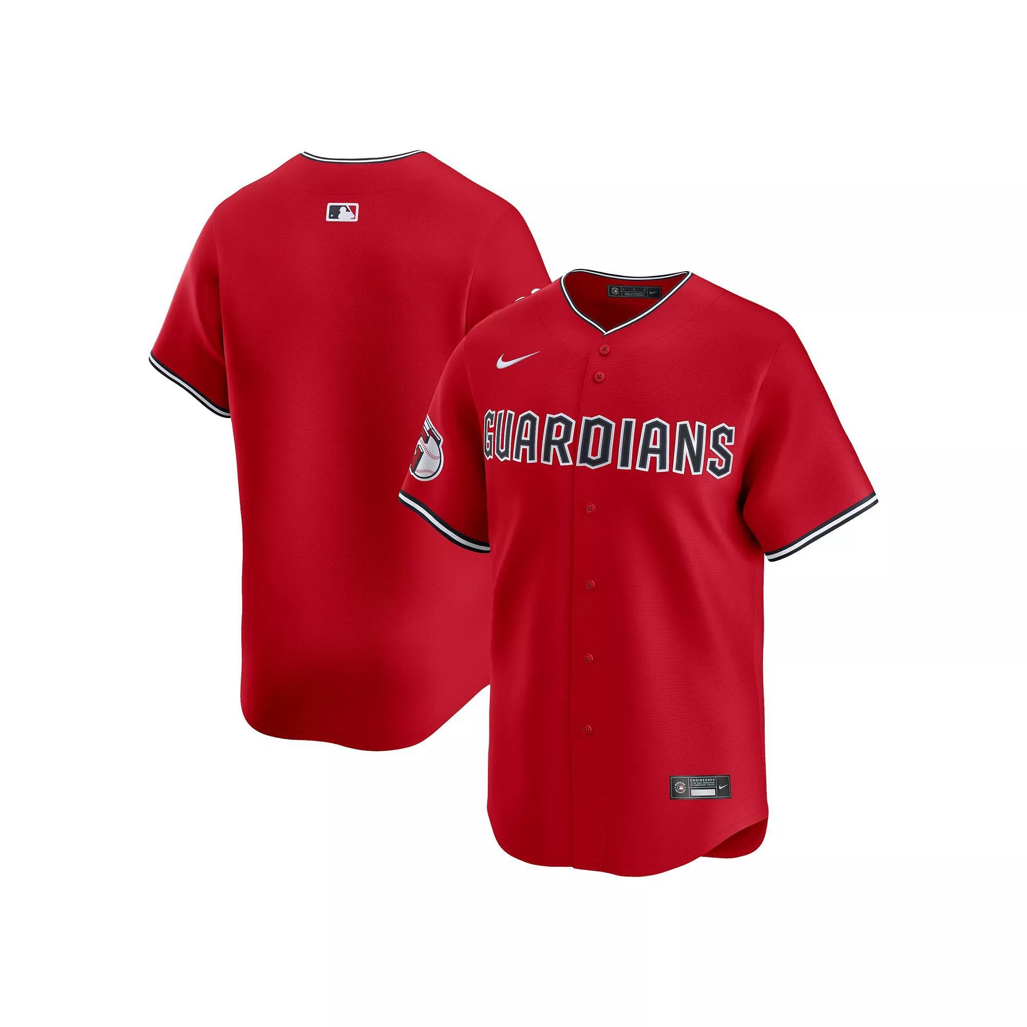 Men's Nike Red Cleveland Guardians Alternate Limited Jersey, Size: Medium, Grd Red Product Image