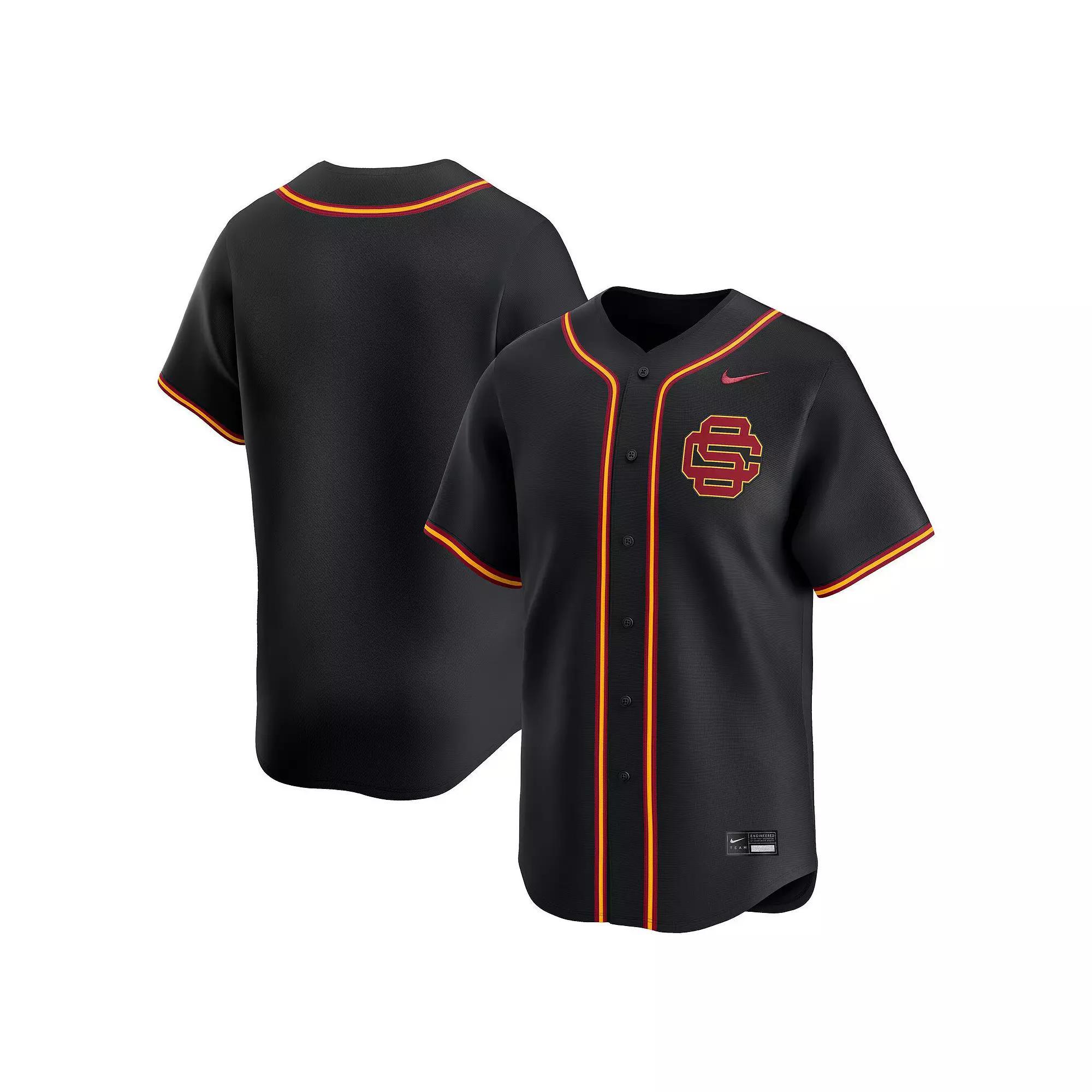 Men's Nike Black USC Trojans College Limited Baseball Jersey, Size: 2XL Product Image