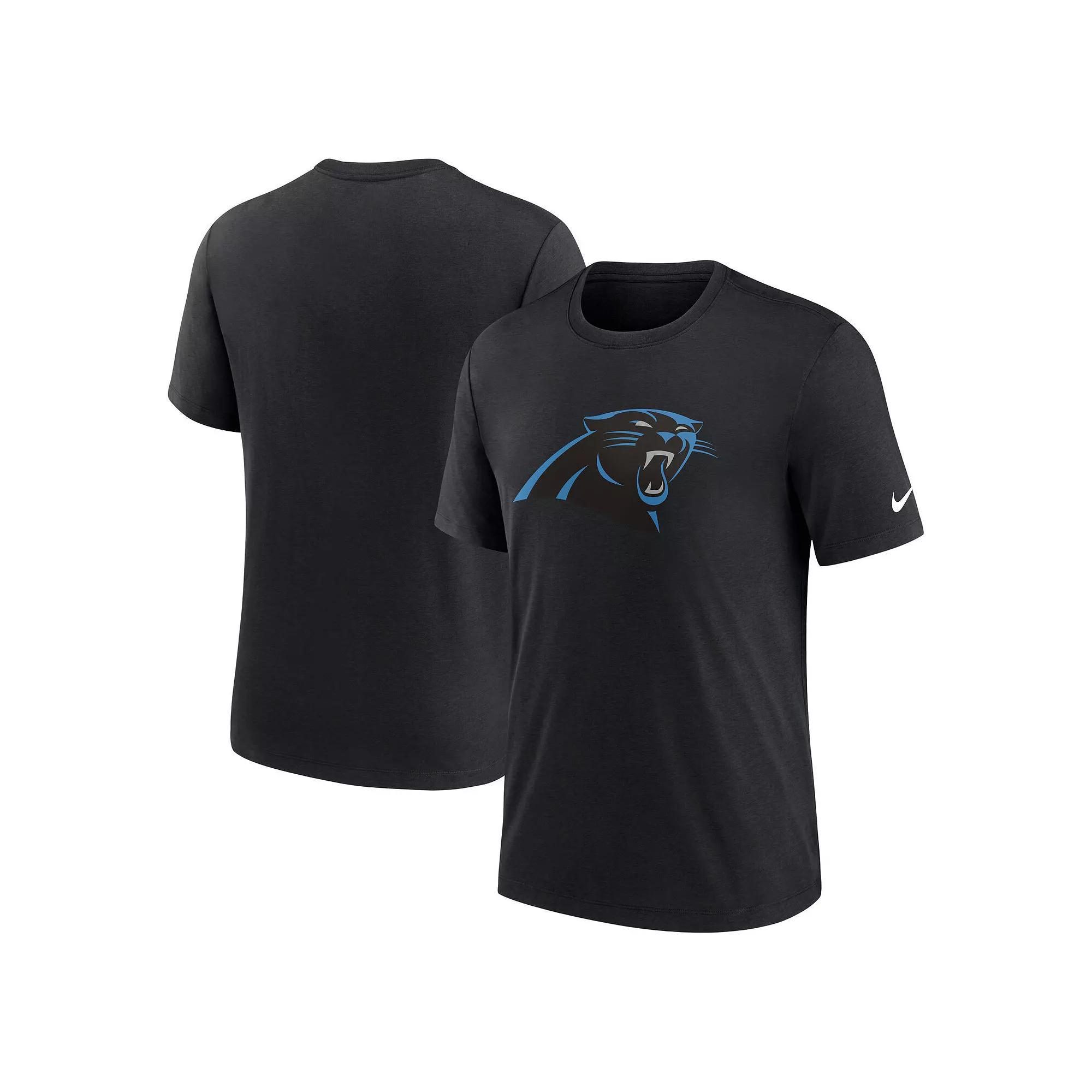 Mens Nike Houston Texans Rewind Logo Tri-Blend T-Shirt Blue Product Image