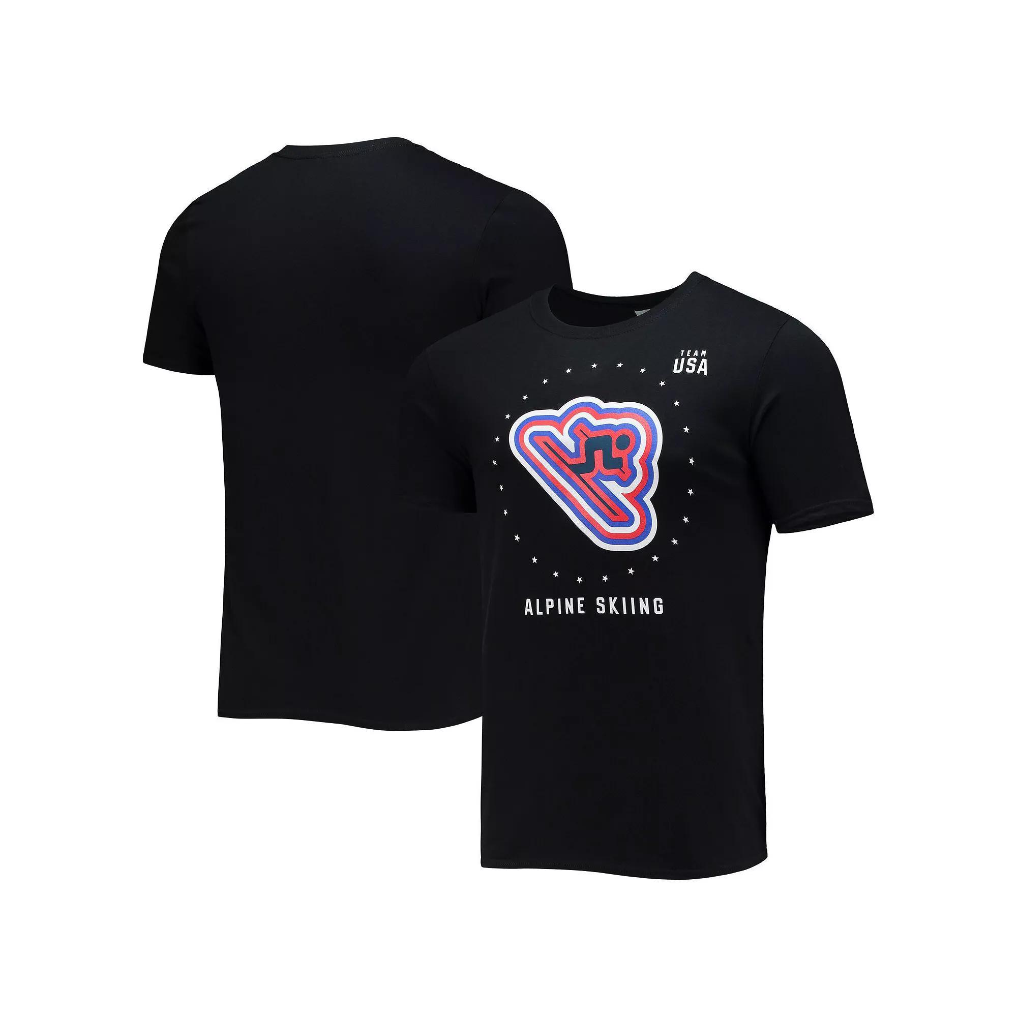 Men's Fanatics Branded Black Team USA Alpine Skiing T-Shirt, Size: Small, Usa Black Product Image