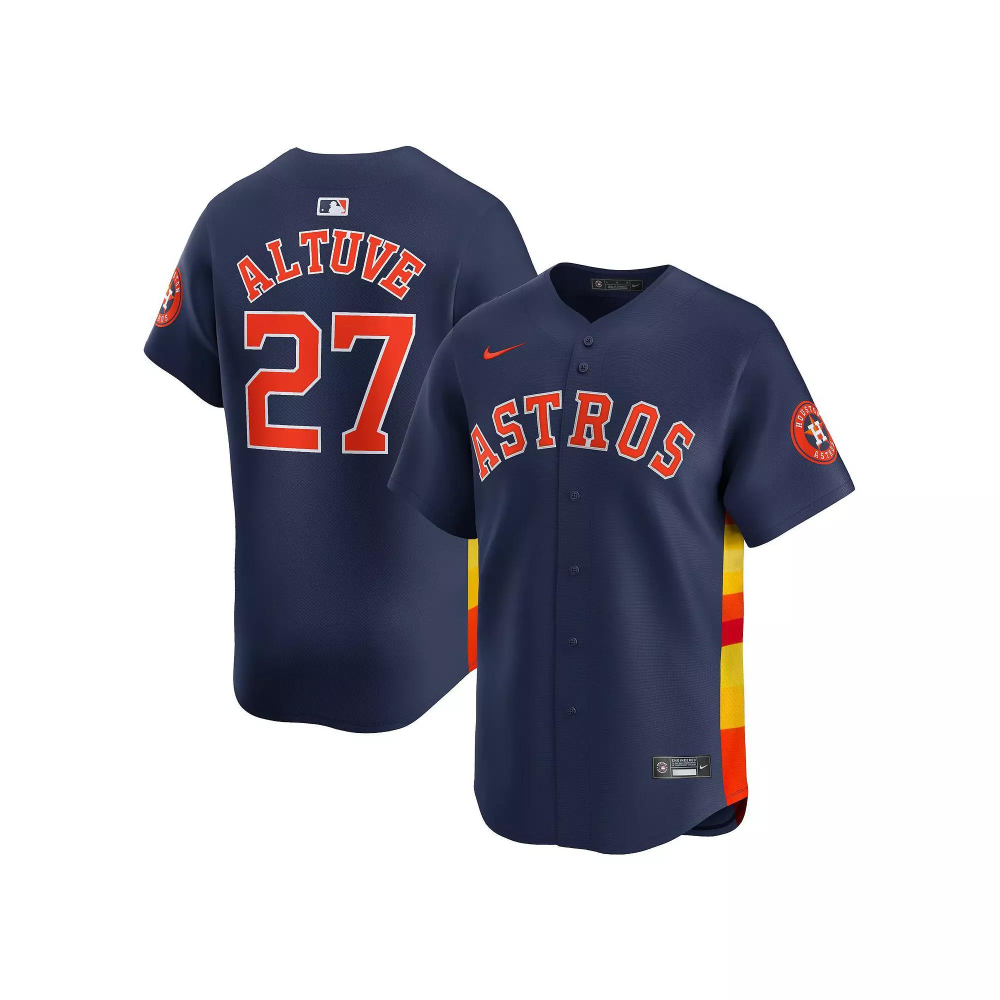 Men's Nike Jose Altuve Navy Houston Astros Alternate Limited Player Jersey, Size: Large, Blue Product Image