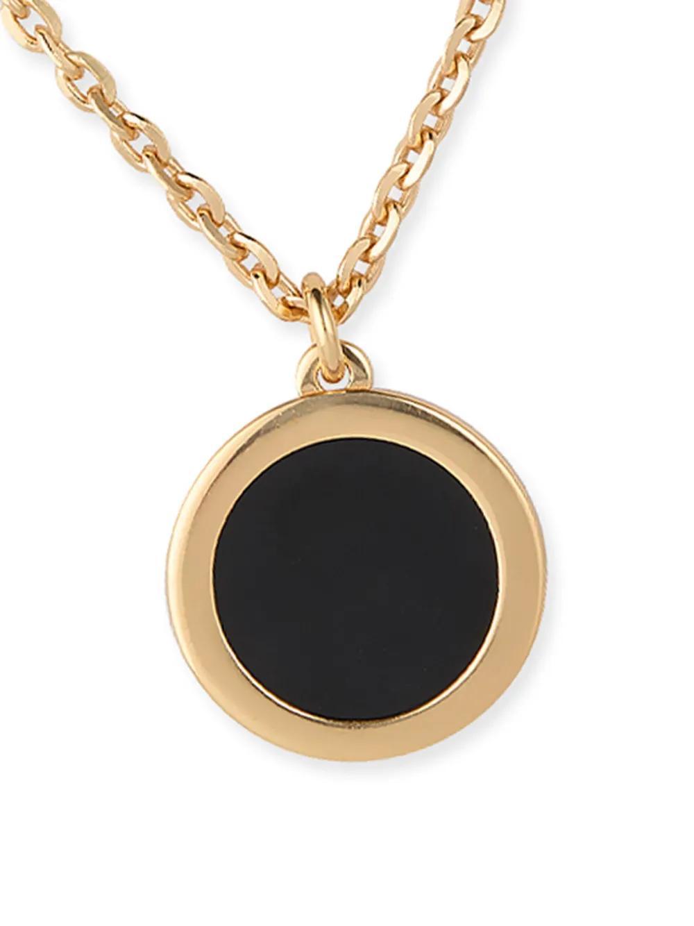 EMANUELE BICOCCHI Onyx Amulet Pendant Necklace In Gold Product Image