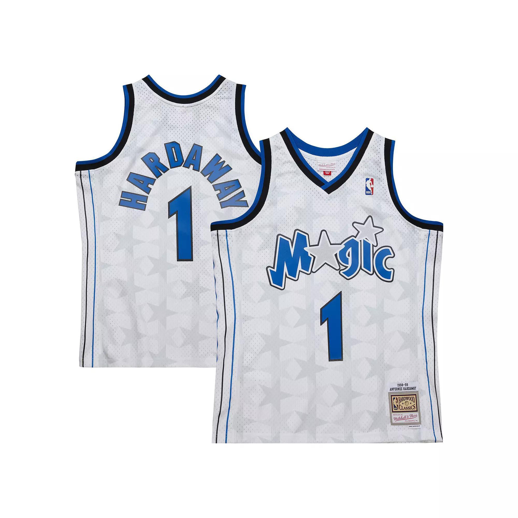 Men's Mitchell & Ness Penny Hardaway White Orlando Magic 1998/99 Hardwood Classics Swingman Jersey, Size: Medium, Mag White Product Image