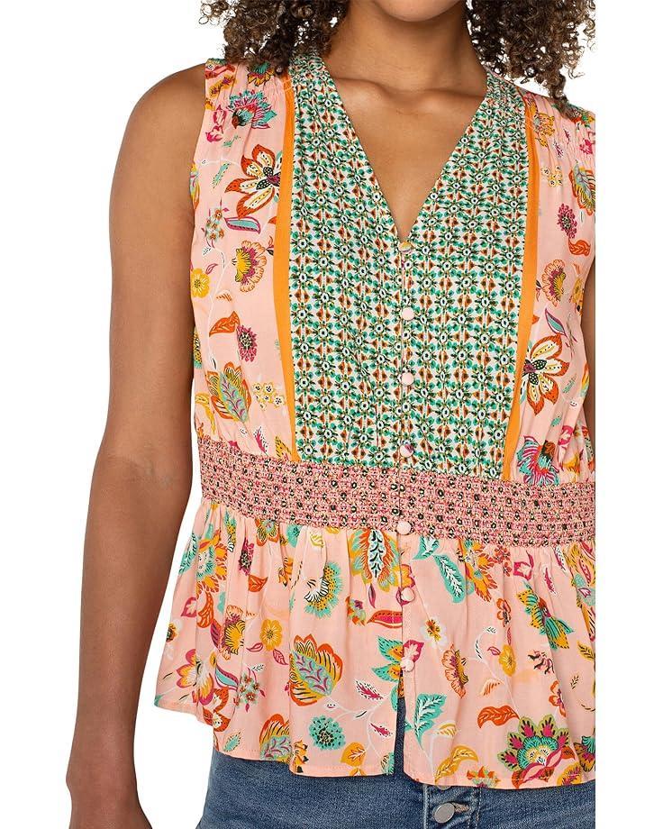 Shirred Sleeveless Tank Product Image