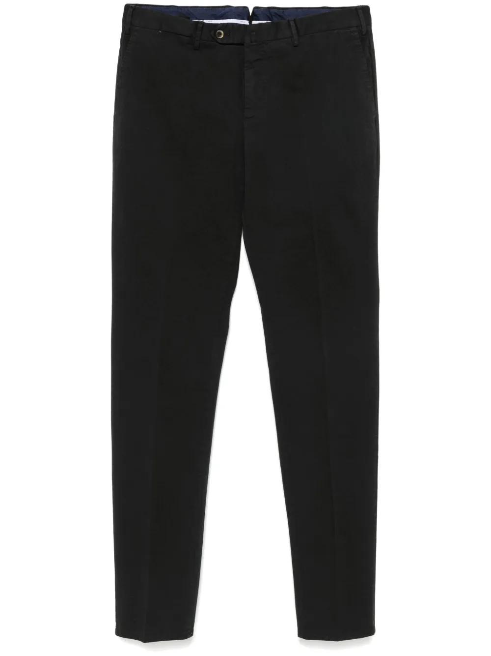 PT TORINO Slim-leg Chino Trousers In Black Product Image