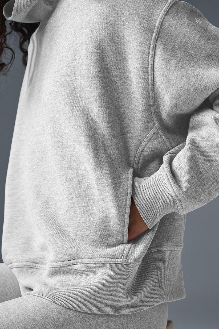 Hazy Mock Neck Pullover - Athletic Heather Grey Female Product Image