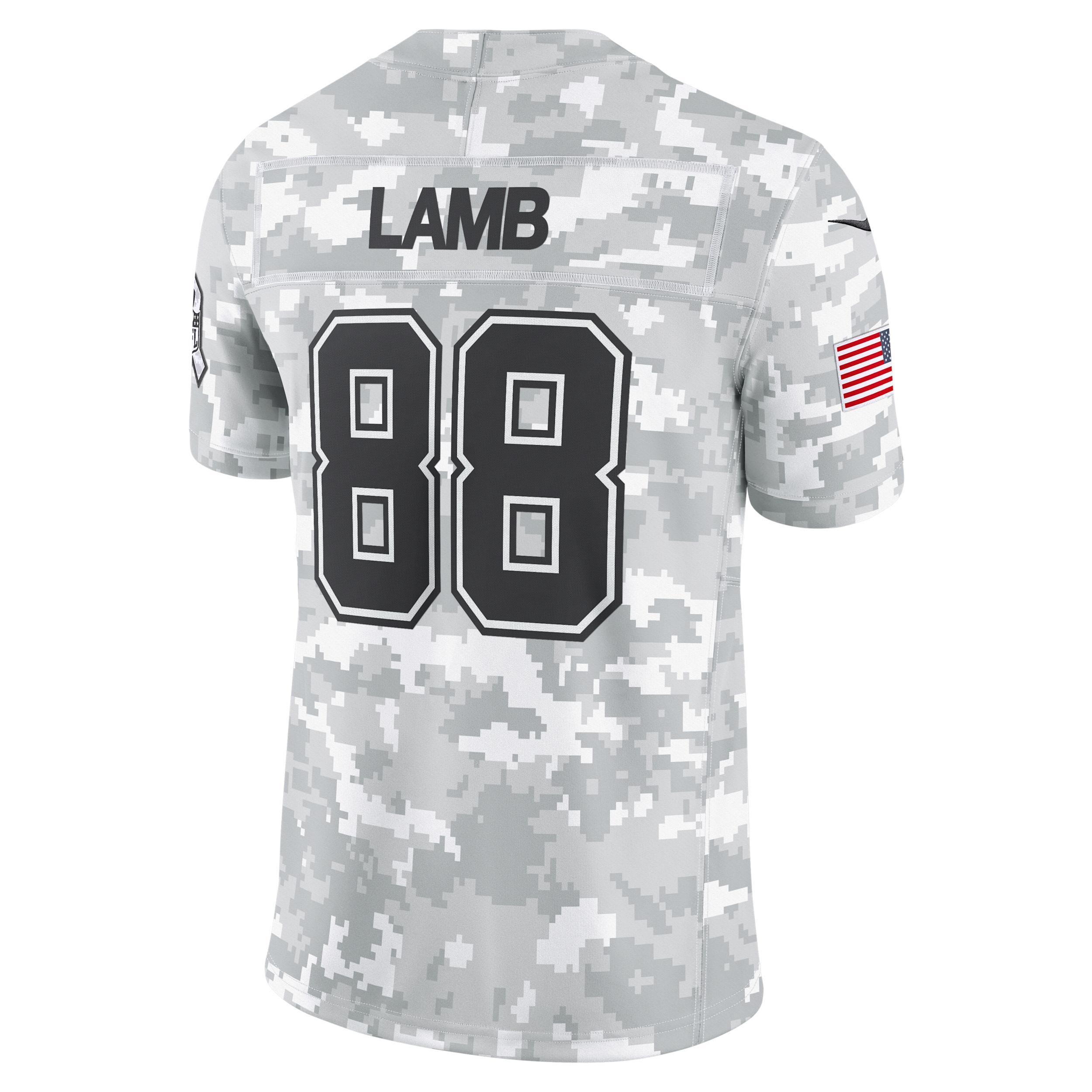 Men's Nike CeeDee Lamb Arctic Camo Dallas Cowboys 2024 Salute to Service Limited Jersey, Size: 2XL, Team Product Image