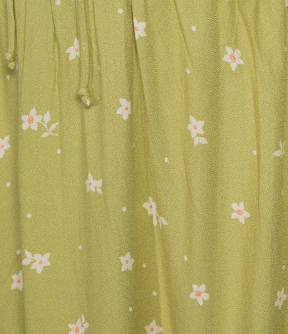 Billabong Sol Love Blouson Sleeve Floral Dotted Mini Dress Product Image