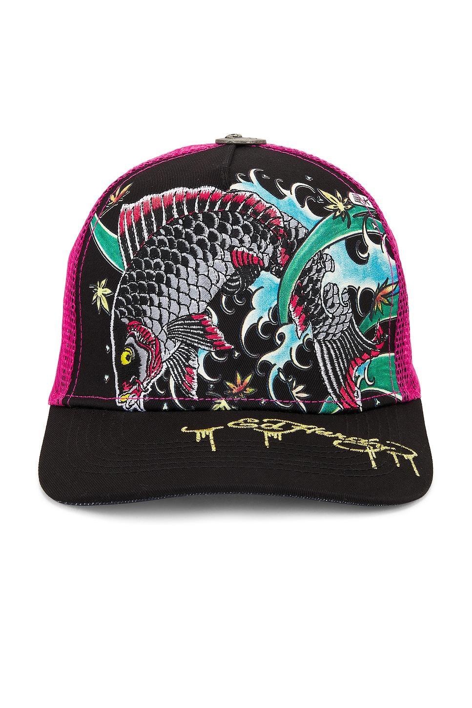 Embroidered Koi Fish Hat Ed Hardy Product Image