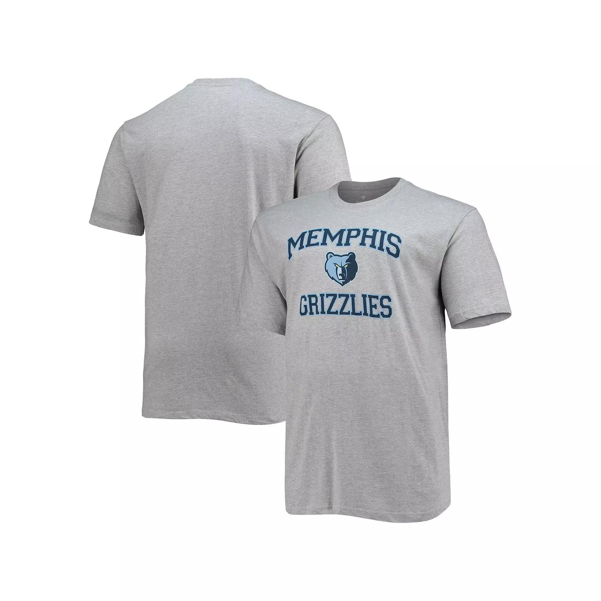 Men's Heathered Gray Memphis Grizzlies Big & Tall Heart & Soul T-Shirt, Size: XLT, Grz Grey Product Image