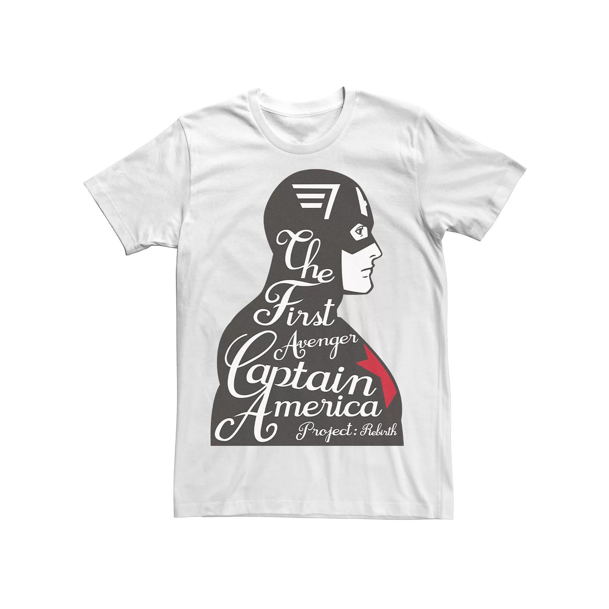 Men's Marvel Captain America The First Avenger Tee, Size: XL, White Product Image