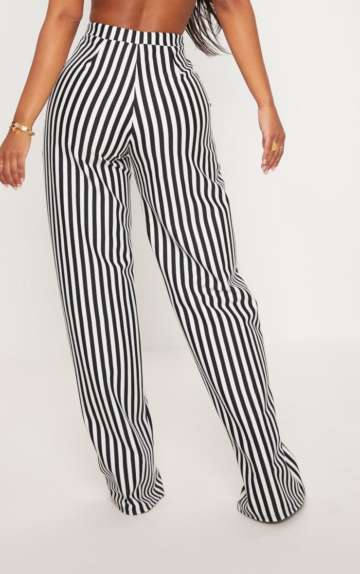 Shape Black Striped Wide Leg Pants Product Image