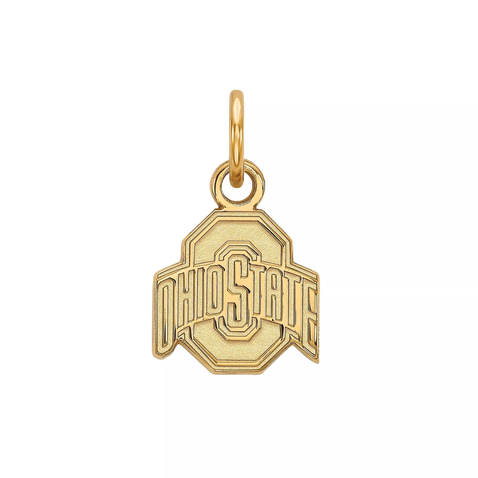 LogoArt 14K Gold Over Sterling Silver Ohio State Pendant, Women's, Size: 15 mm, 14k Gold Plated Product Image
