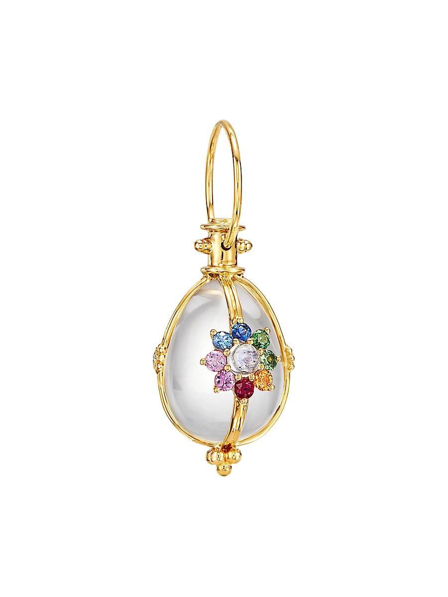 Womens Celestial Stella 18K Yellow Gold & Multi-Stone Amulet Product Image