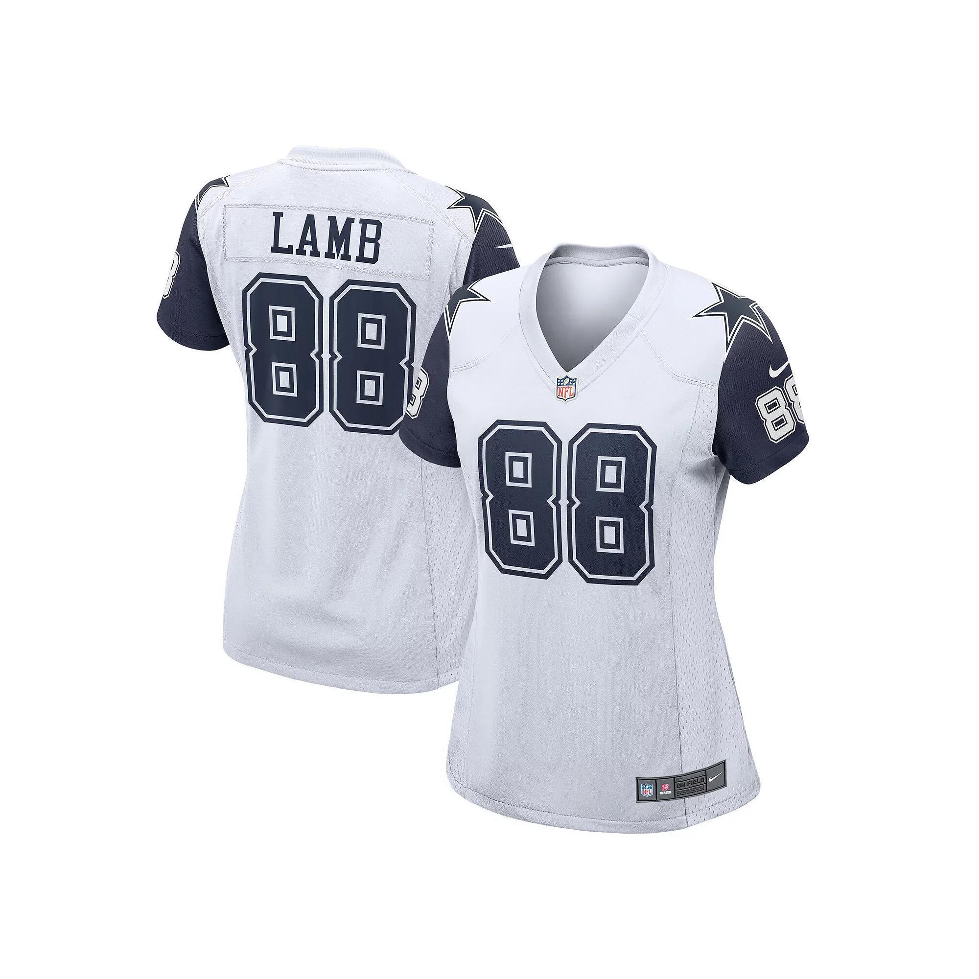 Women's Nike CeeDee Lamb White Dallas Cowboys 2nd Alternate Game Jersey, Size: XL Product Image