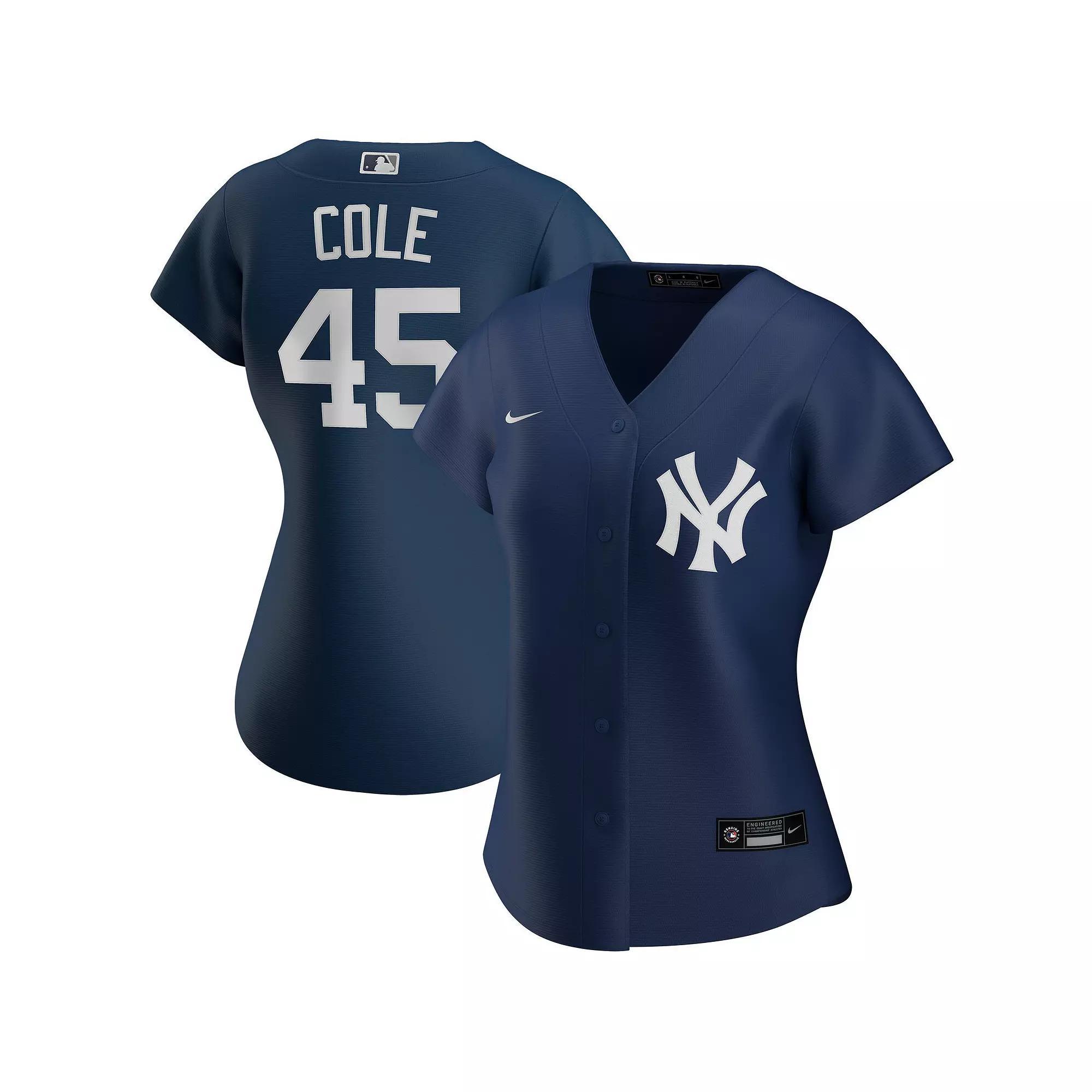 Women's Nike Gerrit Cole Navy New York Yankees Alternate Replica Player Jersey, Size: 2XL, Blue Product Image