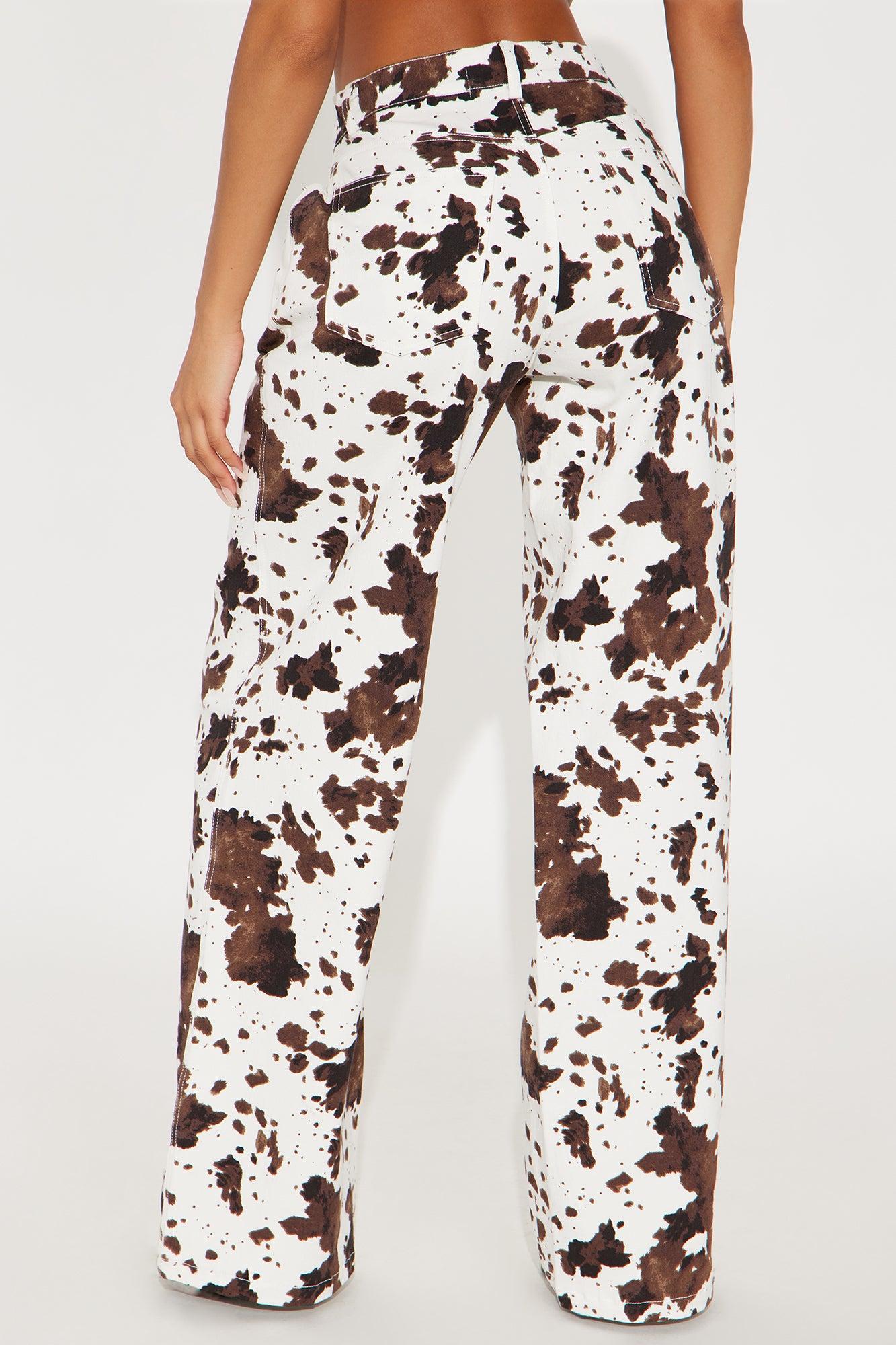 Take Me West Wide Leg Pant - Brown/combo Product Image