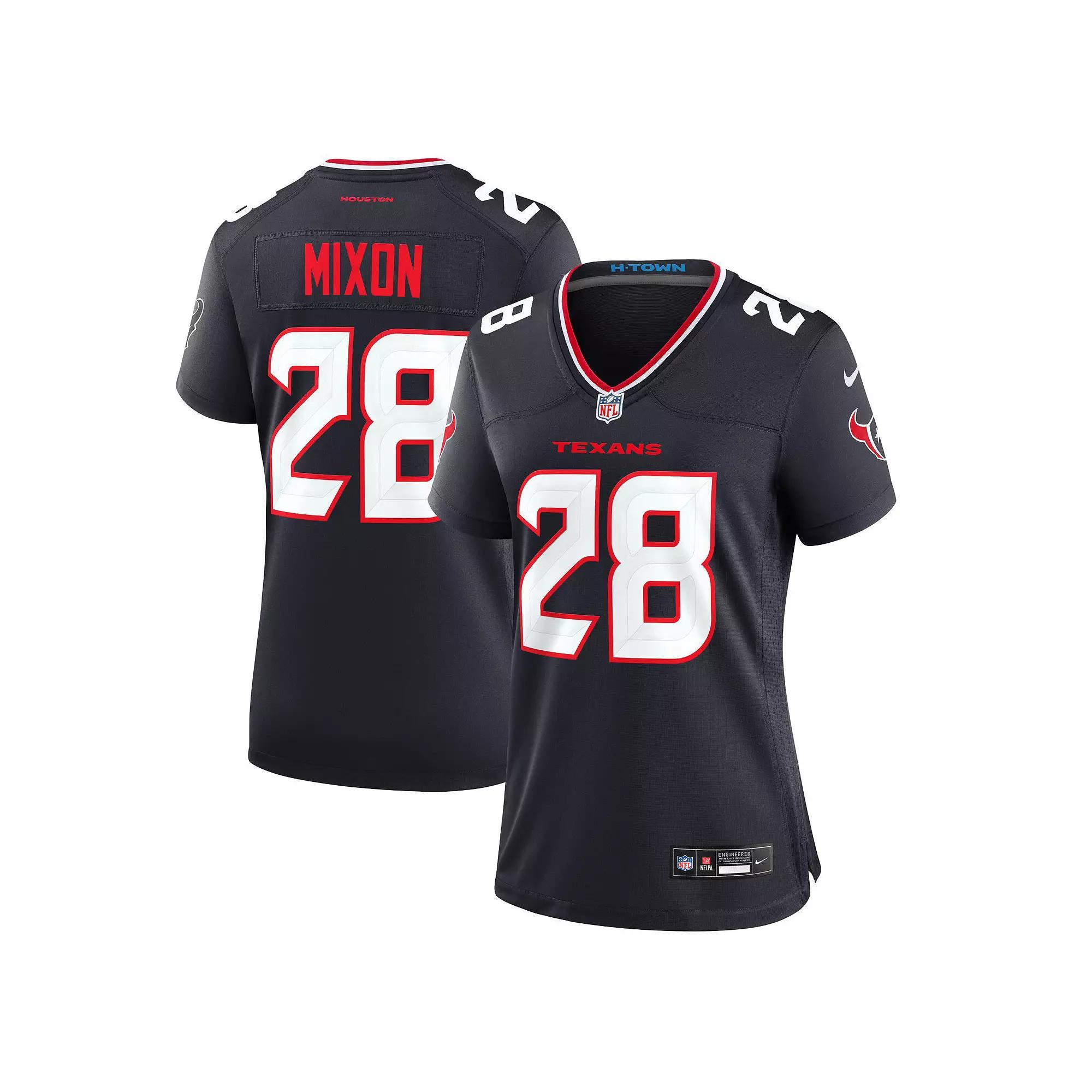 Women's Nike Joe Mixon Navy Houston Texans Game Jersey, Size: Large, Blue Product Image