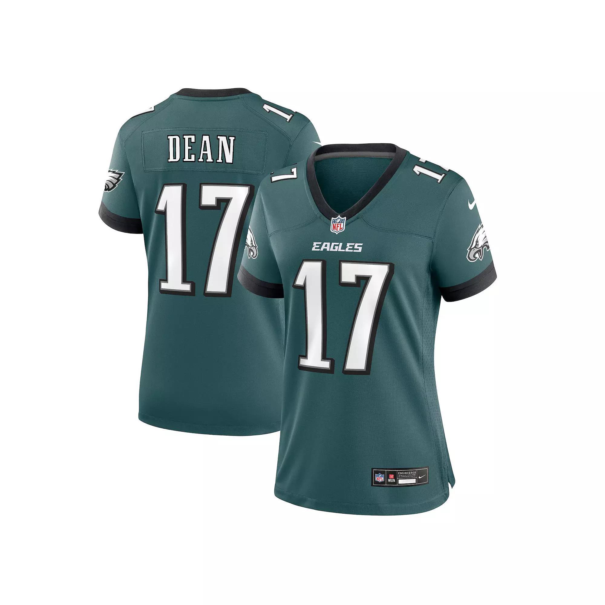 Women's Nike Nakobe Dean Midnight Green Philadelphia Eagles Team Game Jersey, Size: 2XL Product Image