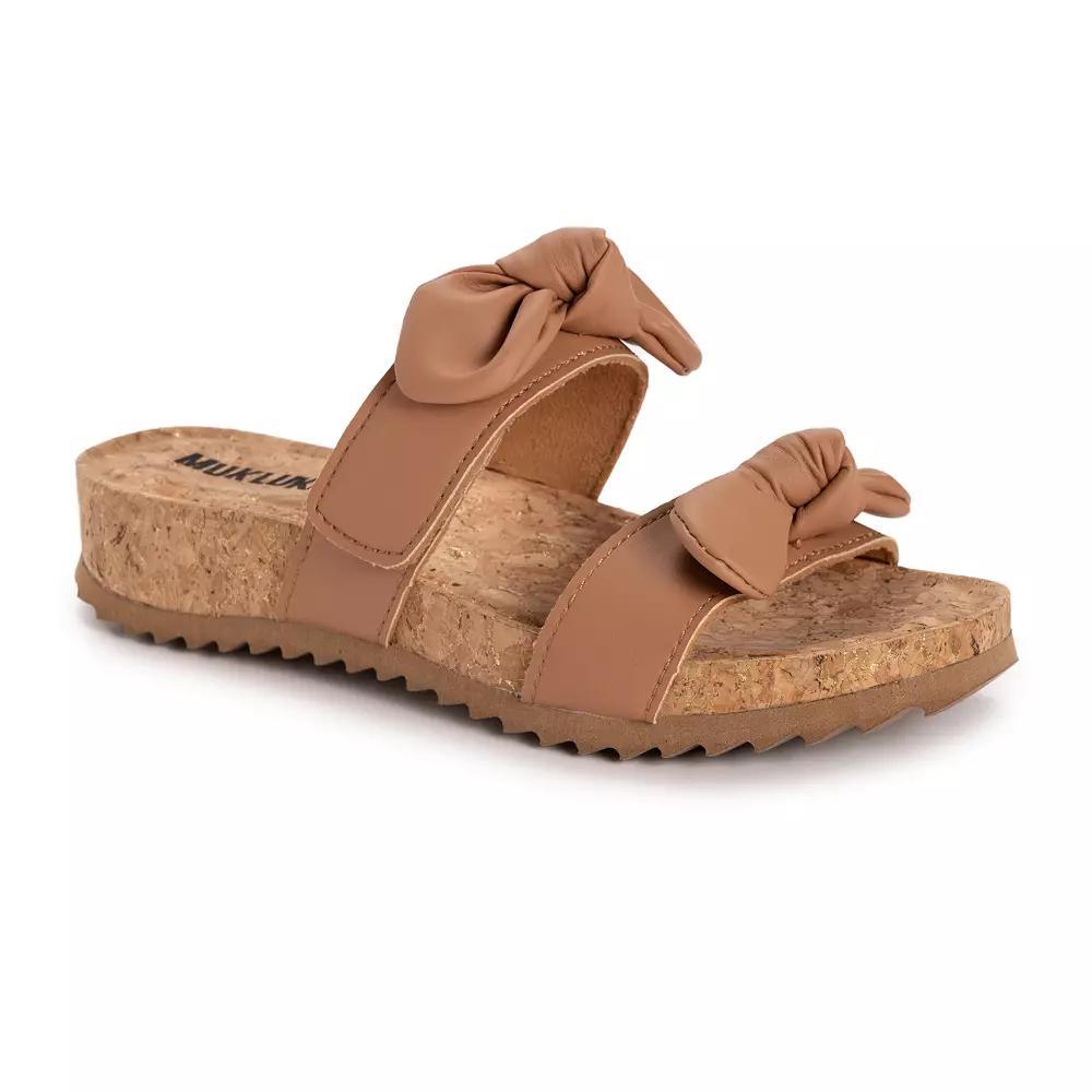 MUK LUKS Womens Posie Adjustable Slide Sandals Product Image