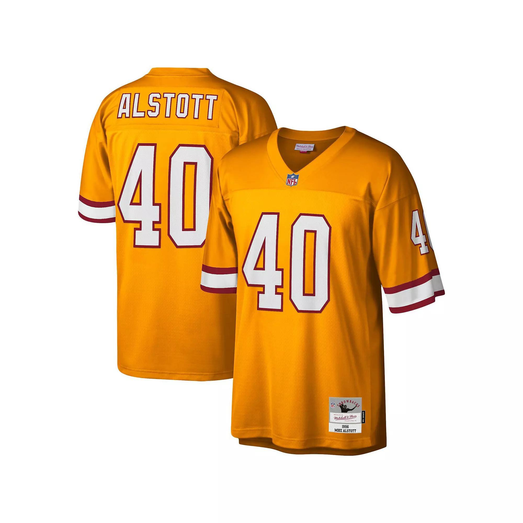 Men's Mitchell & Ness Mike Alstott Orange Tampa Bay Buccaneers Big & Tall 1996 Retired Player Replica Jersey, Size: 6XB Product Image