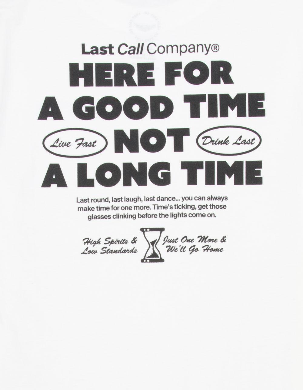LAST CALL CO. Long Time Mens Tee - WHITE Product Image