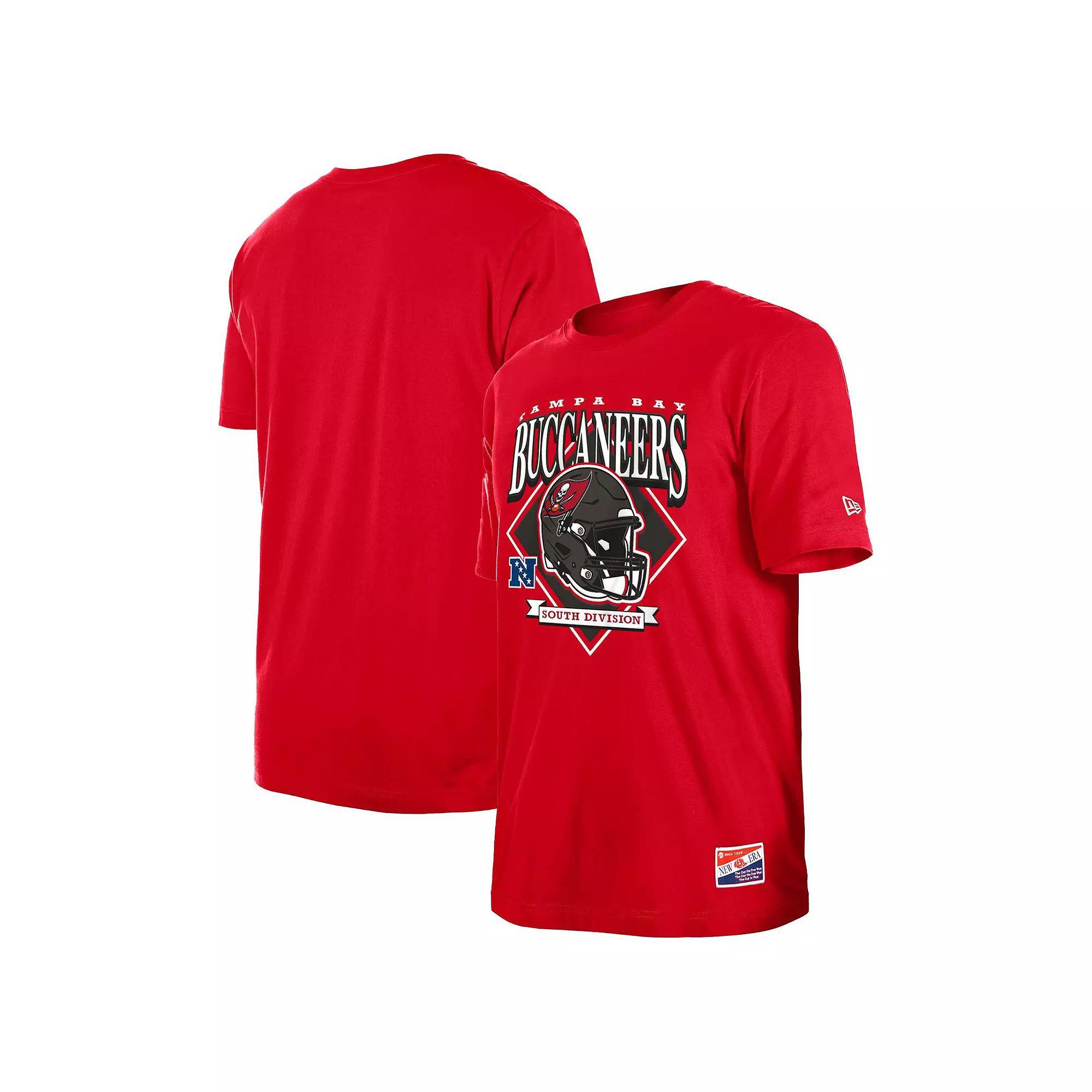 Men's New Era Red Tampa Bay Buccaneers Team Logo T-Shirt, Size: Medium Product Image