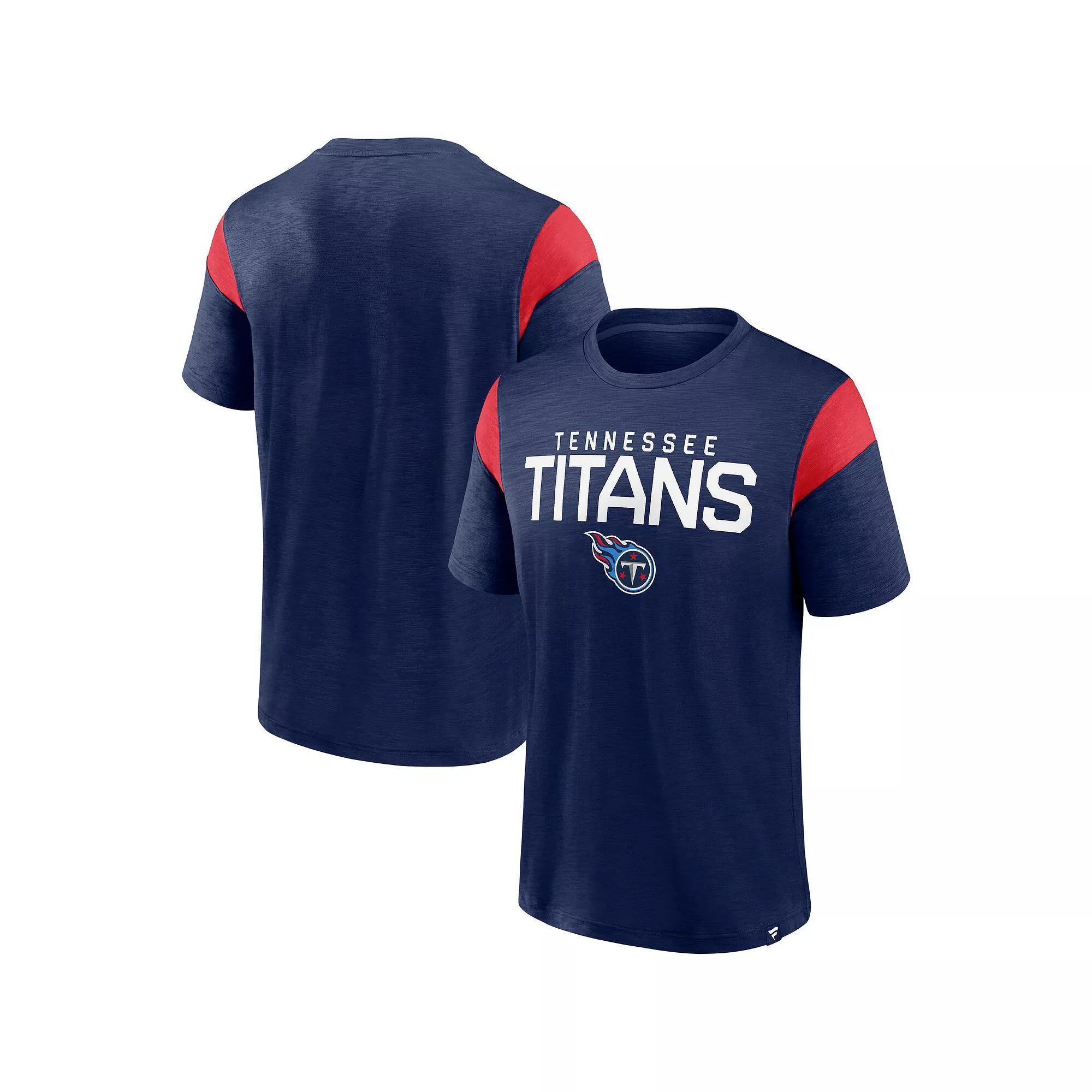 Men's Fanatics Branded Navy Tennessee Titans Home Stretch Team T-Shirt, Size: XL, Blue Product Image