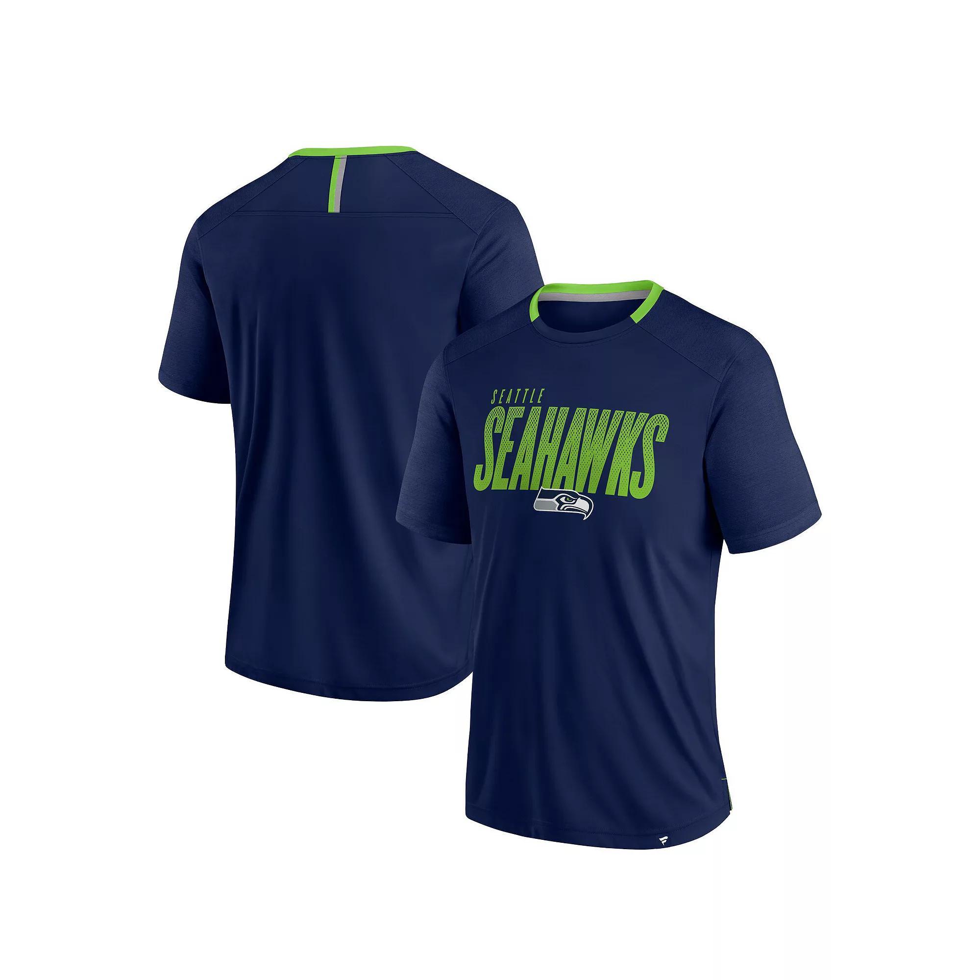 Men's Fanatics Navy Chicago Bears Defender Fade Slant T-Shirt, Size: 2XL, Blue Product Image