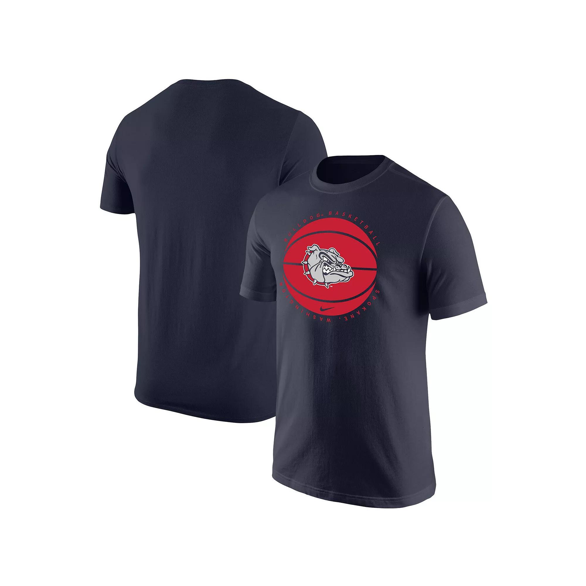 Men's Nike Navy Gonzaga Bulldogs Basketball Logo T-Shirt, Size: 2XL, Zag Blue Product Image