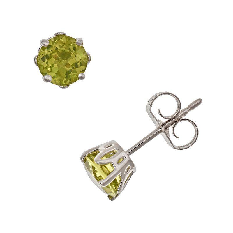 Celebration Gems Sterling Silver Aquamarine Stud Earrings, Women's, Blue Product Image
