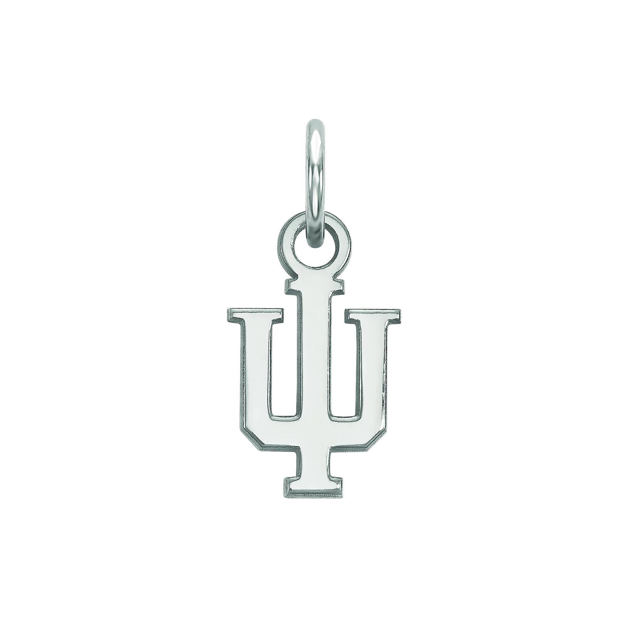 LogoArt Sterling Silver Rhodium Plated Indiana Hoosiers Pendant, Women's, Size: 15 mm, Sterling Plated Product Image