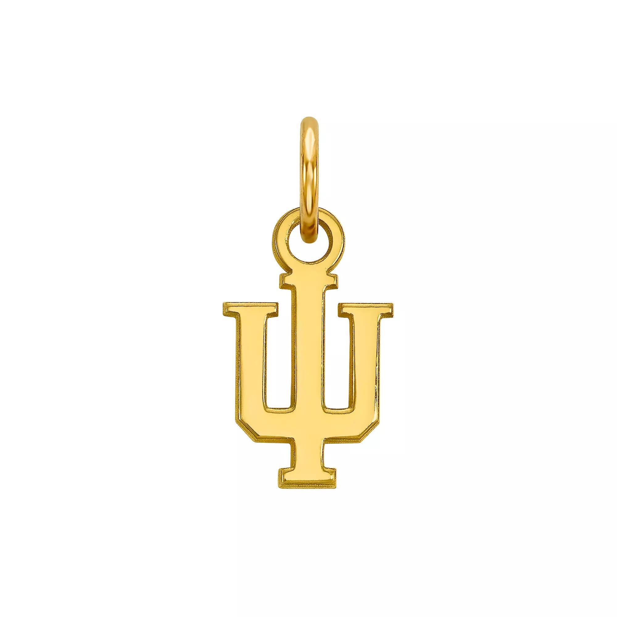 LogoArt Sterling Silver 14K Gold Plated Indiana Hoosiers Pendant, Women's, Size: 15 mm Product Image