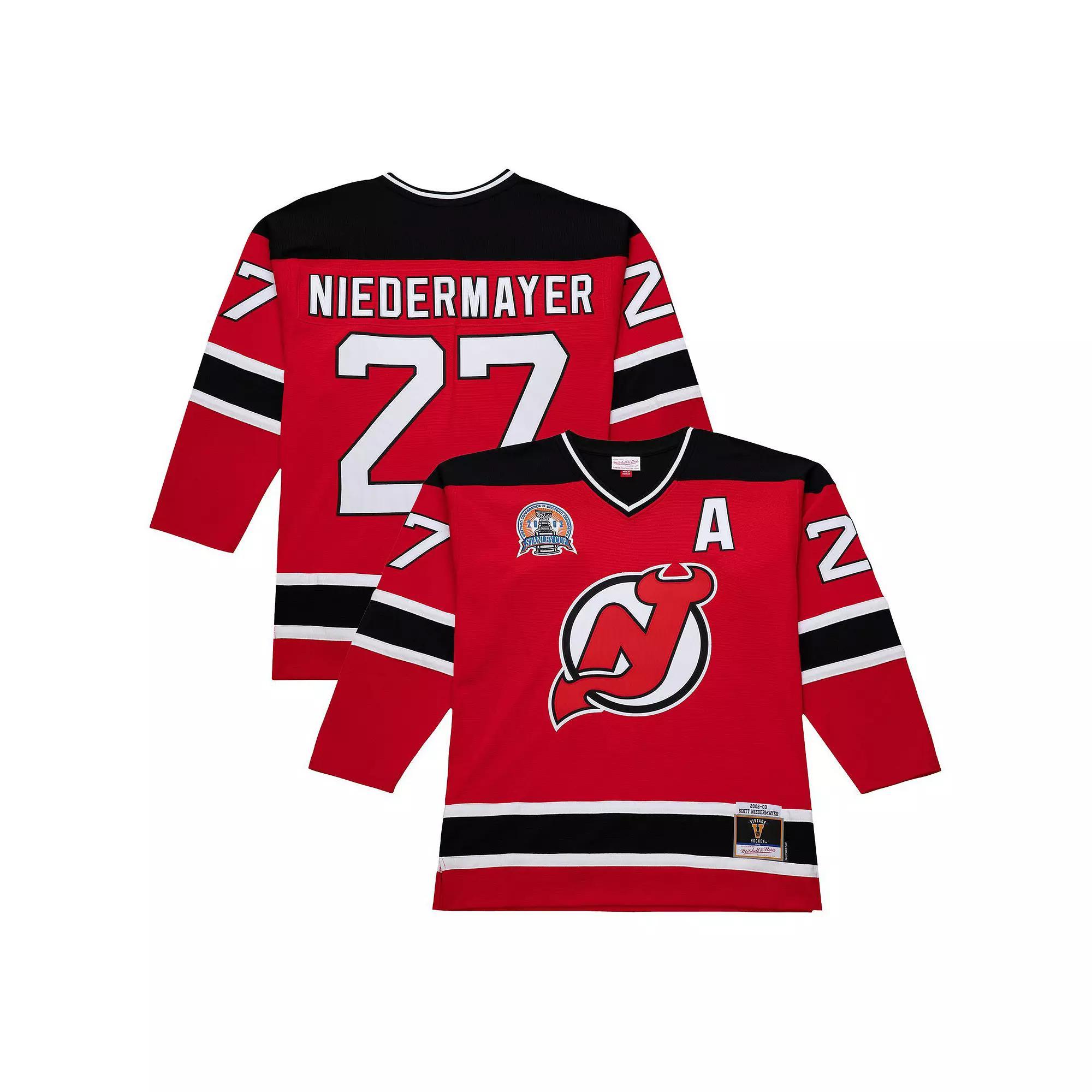 Men's Scott Niedermayer Red New Jersey Devils 2002-03 Power Play Jersey, Size: XL, Nhl Red Product Image