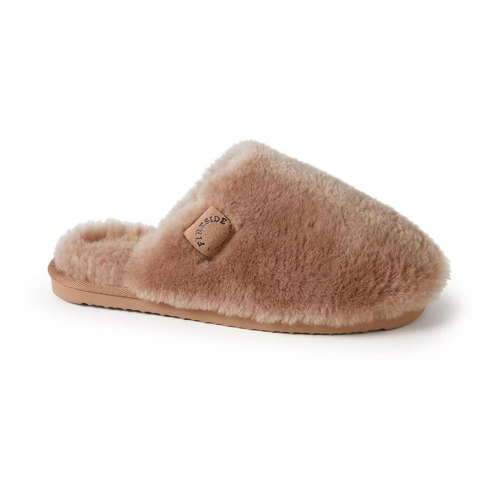 Fireside by Dearfoams Shelly Beach Scuff Women's Slippers, Size: 10, Brown Product Image