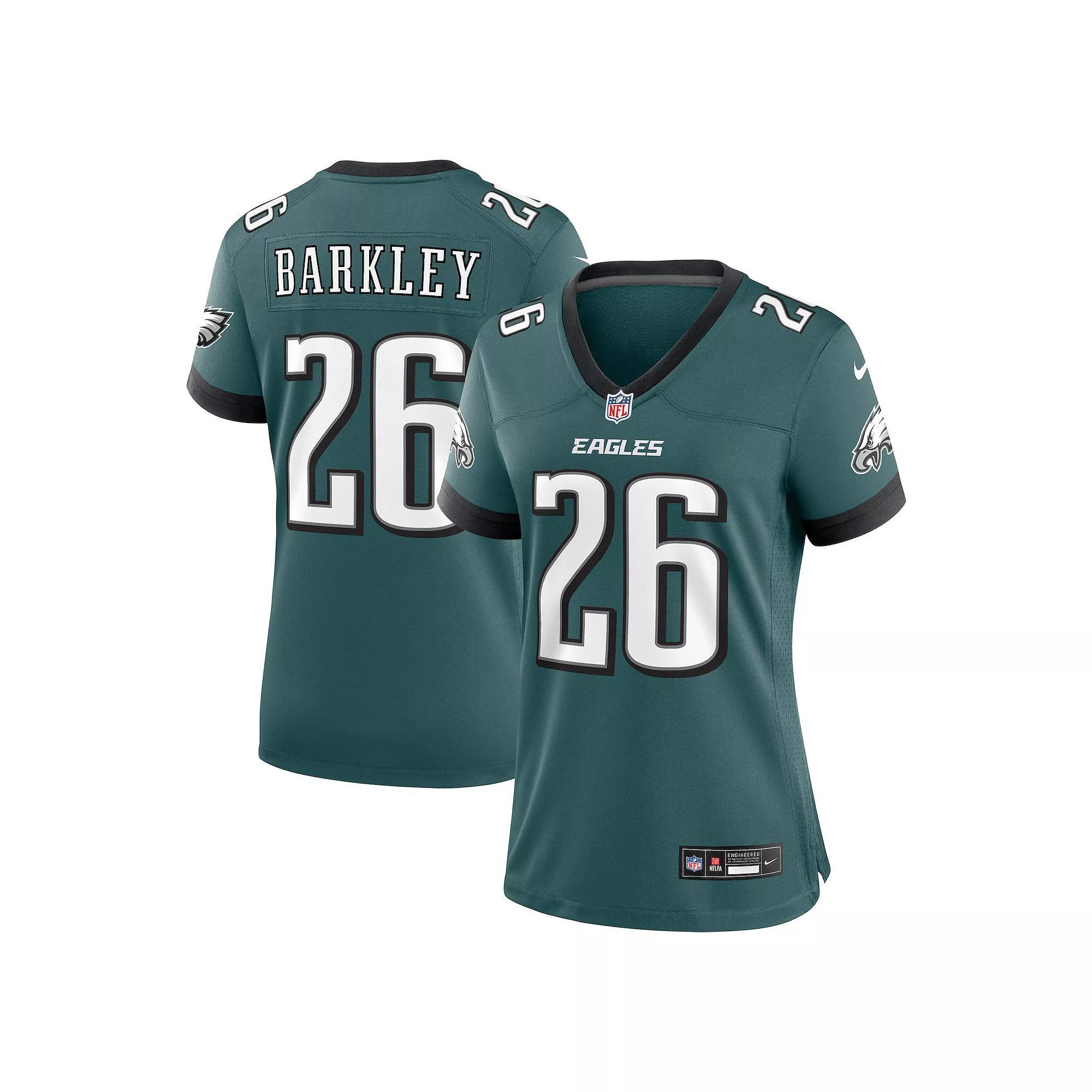 Women's Nike Saquon Barkley Midnight Green Philadelphia Eagles Game Player Jersey, Size: Small Product Image