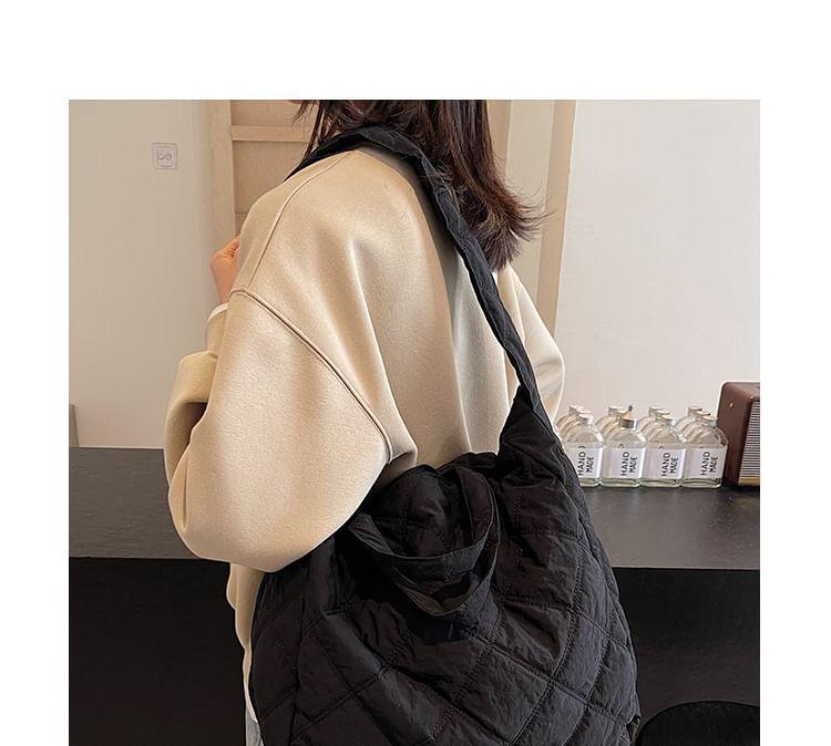 Plain Quilted Tote Bag Product Image