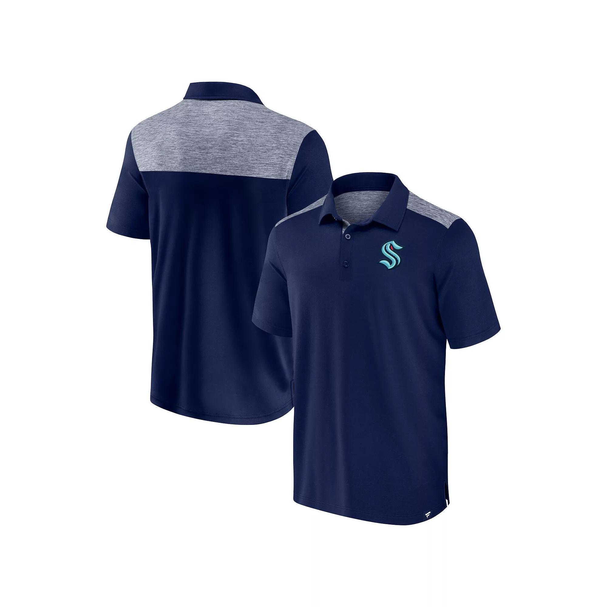 Men's Fanatics Gray Denver Broncos Long Shot Polo, Size: Small, Grey Product Image