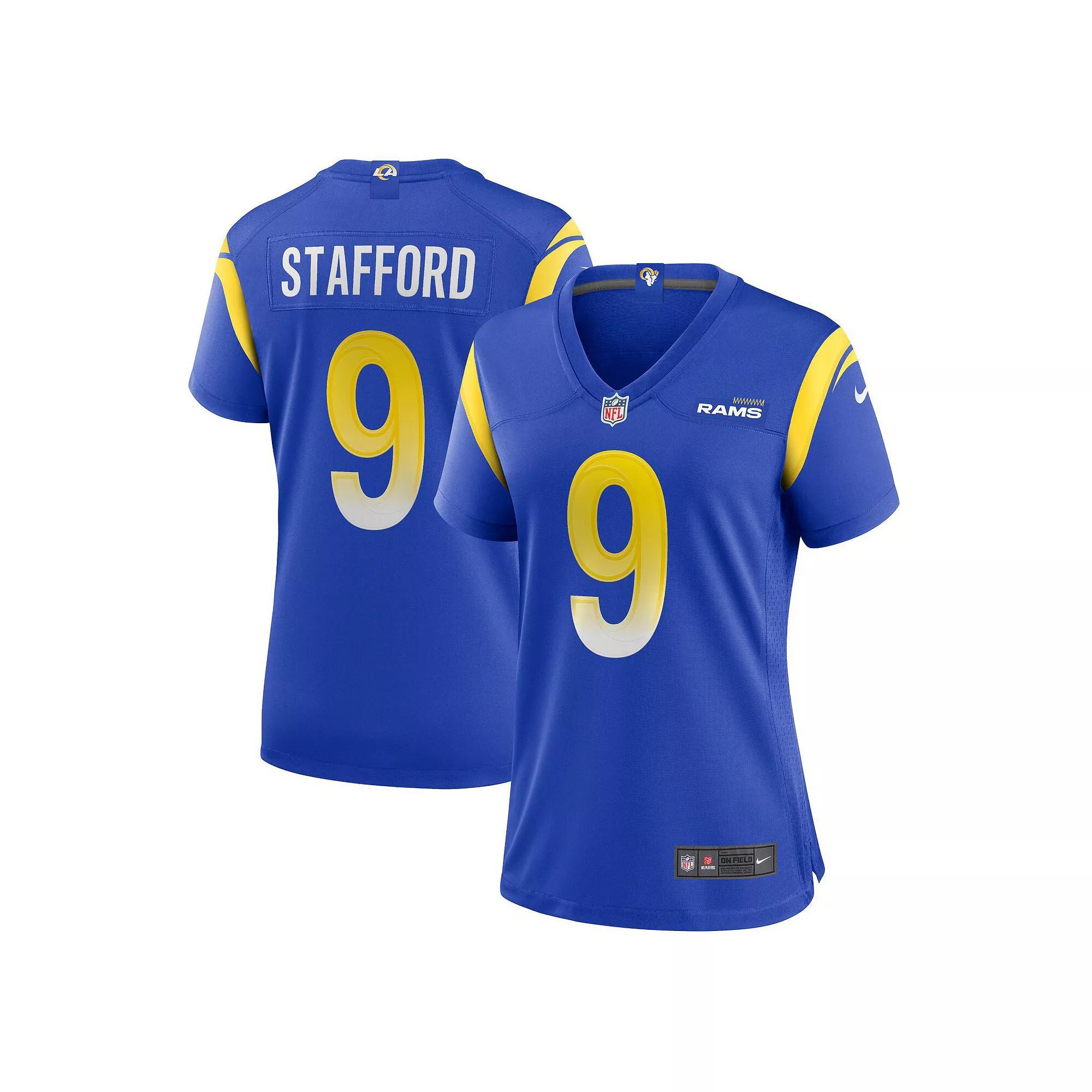 Women's Nike Matthew Stafford Royal Los Angeles Rams Game Jersey, Size: Small, Blue Product Image