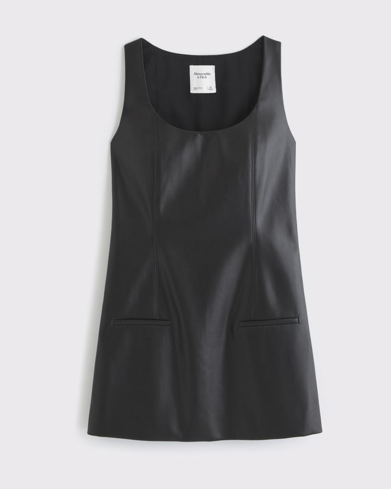 Vegan Suede Pinafore Mini Dress Product Image