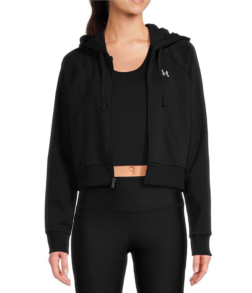 Under Armour Rival Fleece Crop Full-Zip Jacket Product Image