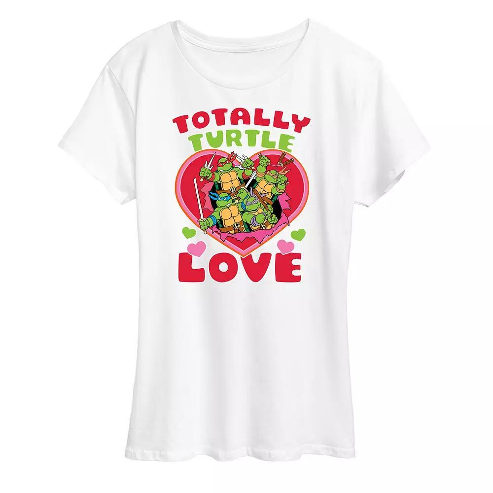 Womens Teenage Mutant Ninja Turtles Totally Turtle Love Graphic Tee Product Image