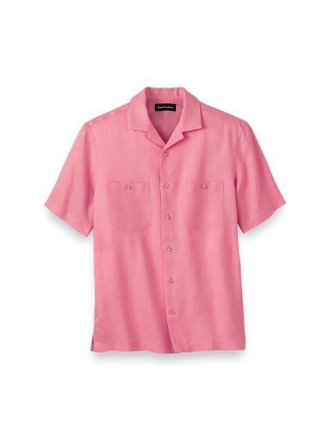 Linen Solid Casual Shirt - Tan Product Image