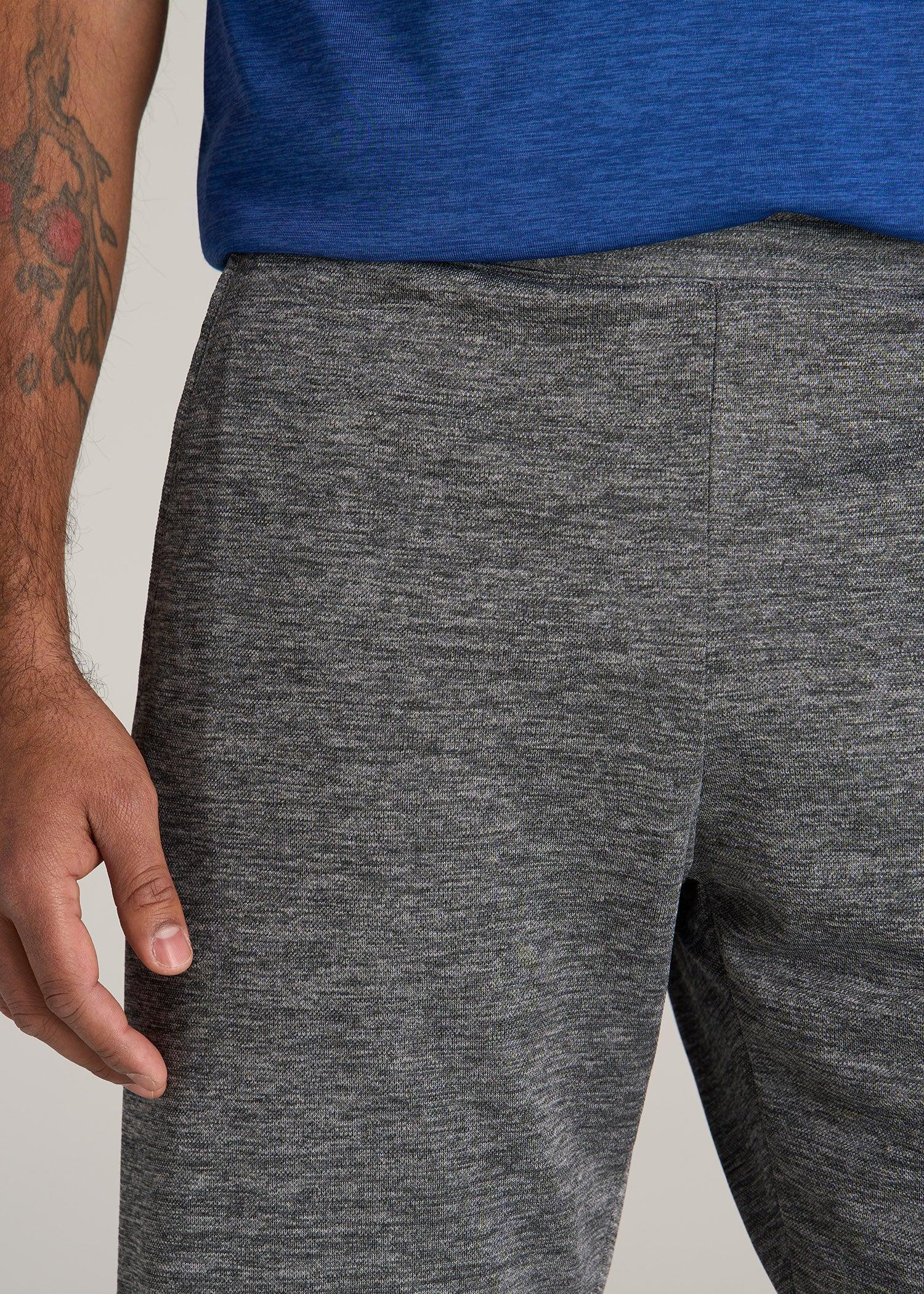 A.T. Performance Engineered Athletic Shorts for Tall Men in Grey Mix Product Image