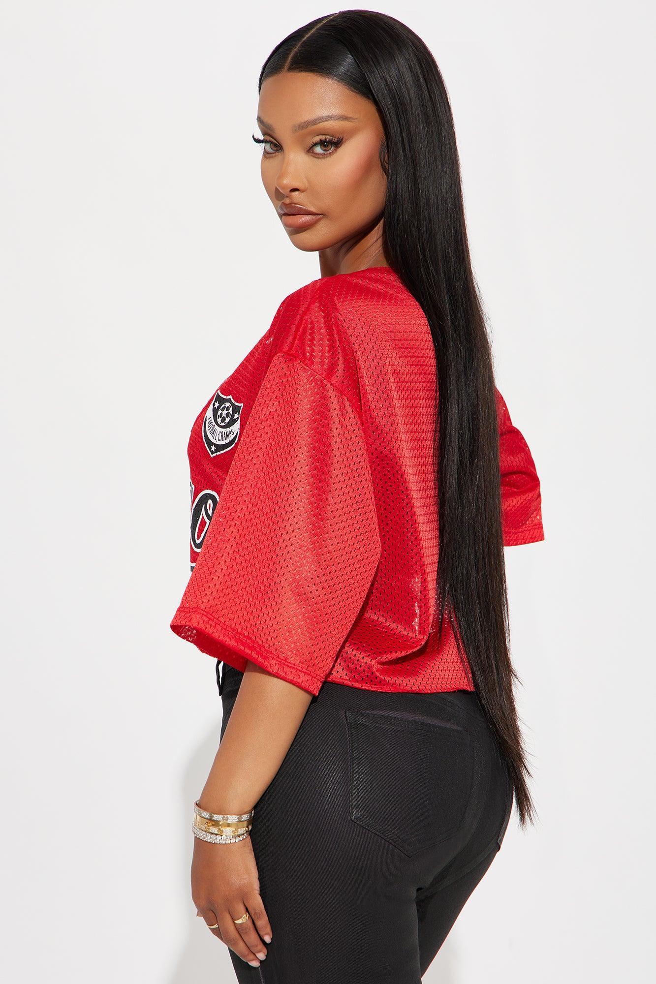Chi Town Jersey Tee - Red/Black Product Image