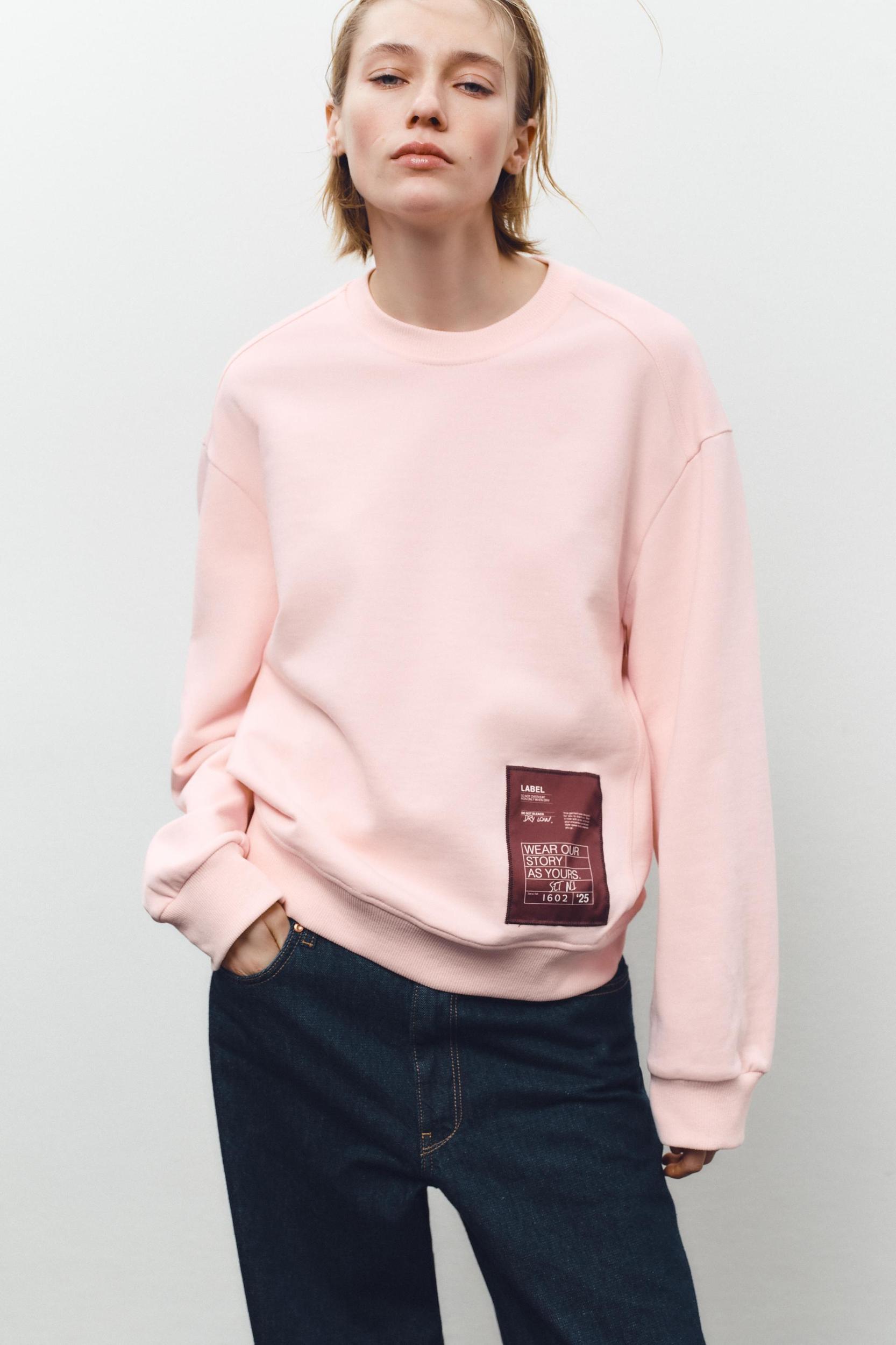LABEL COTTON SWEATSHIRT Product Image